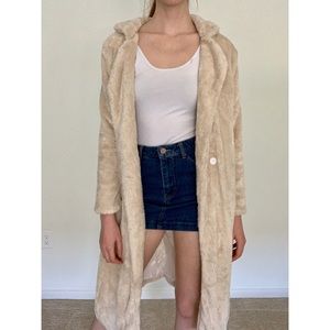 Faux Fur Jacket (S/M)
